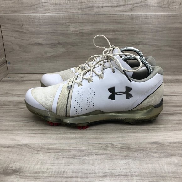 Under Armour Golf Shoes Mens 9 Spieth Soft Spike White Lace Up Cleat Sneakers main image 8